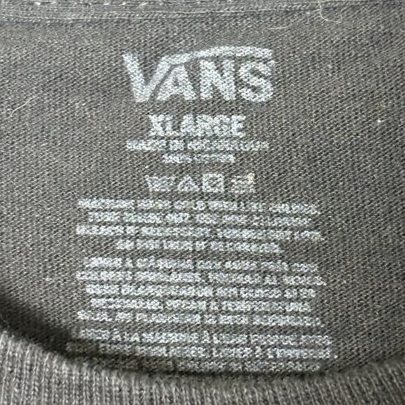 VANS Off The Wall Since 1966 T-shirt Men's Size XL Black Skull Peace - Picture 4 of 6